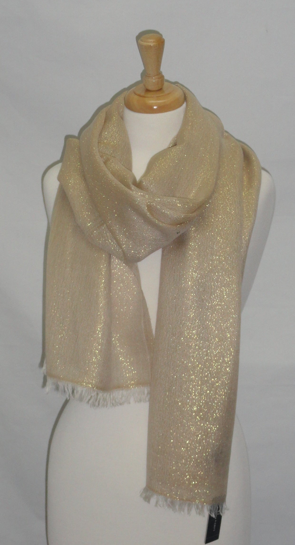 Gold metallic best sale shawl wrap