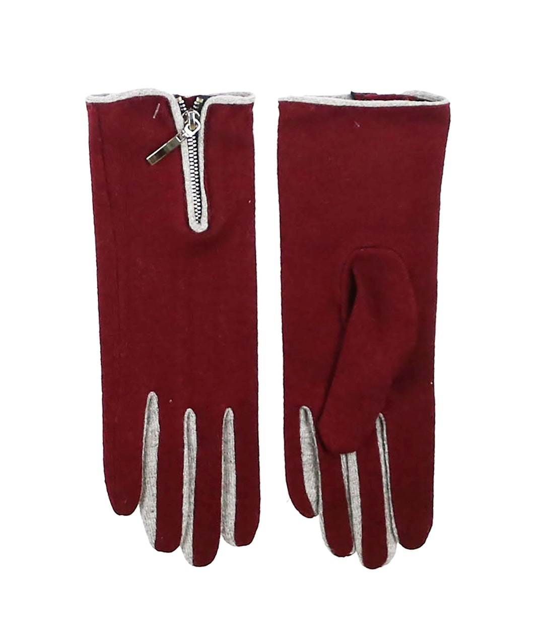 Two-Tone Allover Tech Glove with Zipper