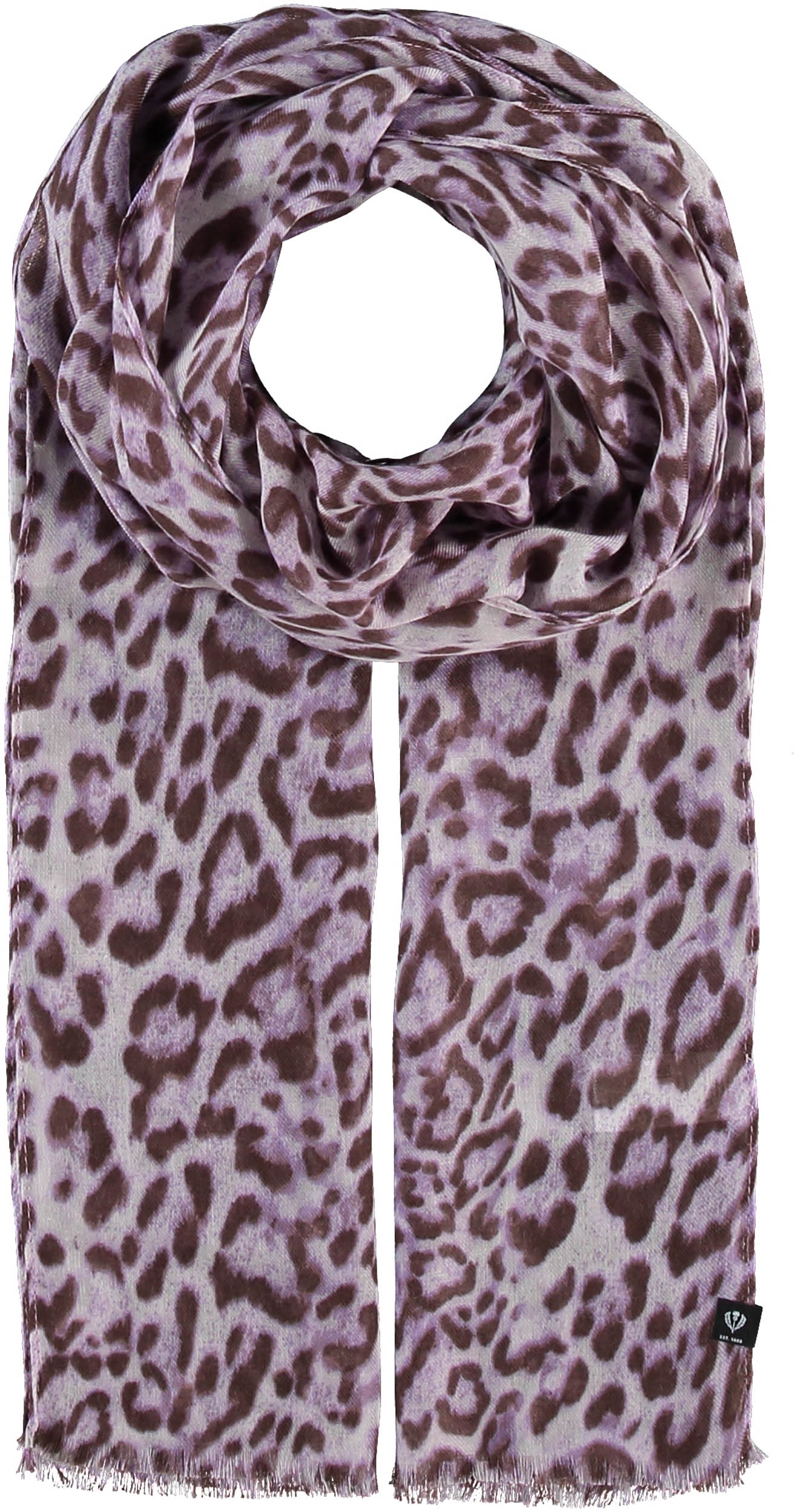 Traditional Leopard Polyester Print Scarf