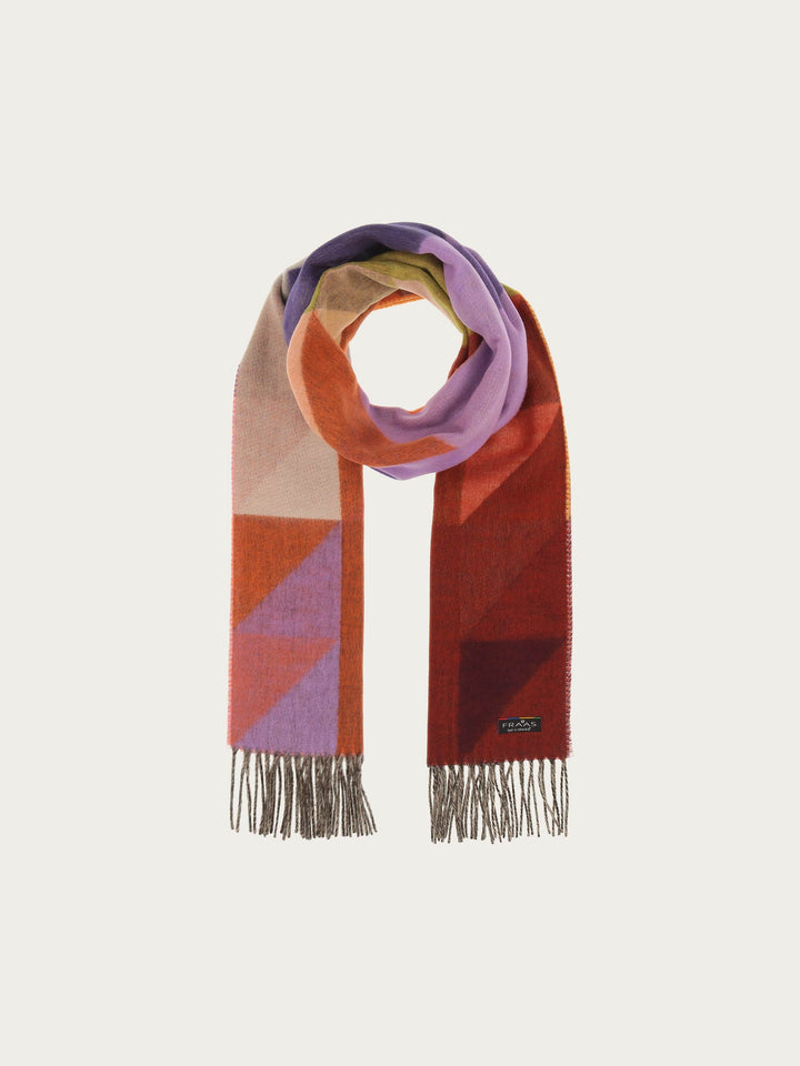 Geometric Colorblock Cashmink Scarf