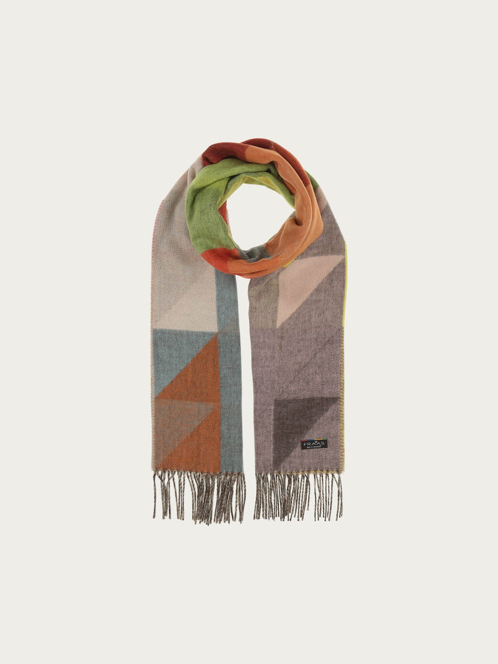 Geometric Colorblock Cashmink Scarf