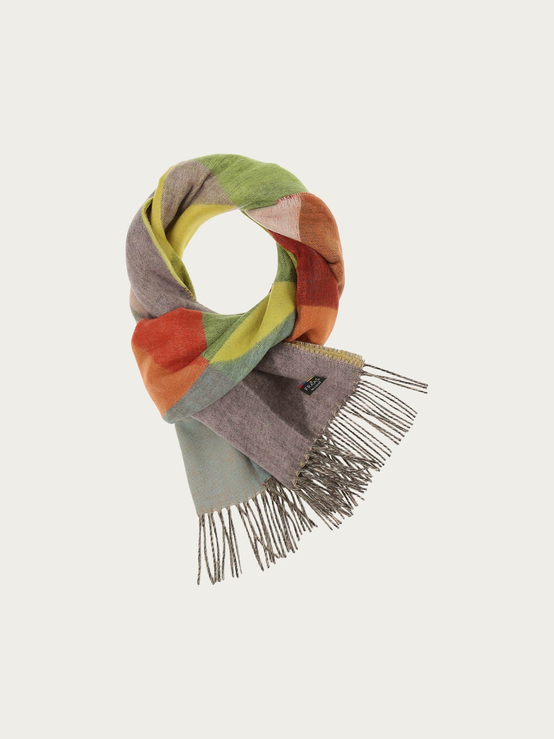 Geometric Colorblock Cashmink Scarf