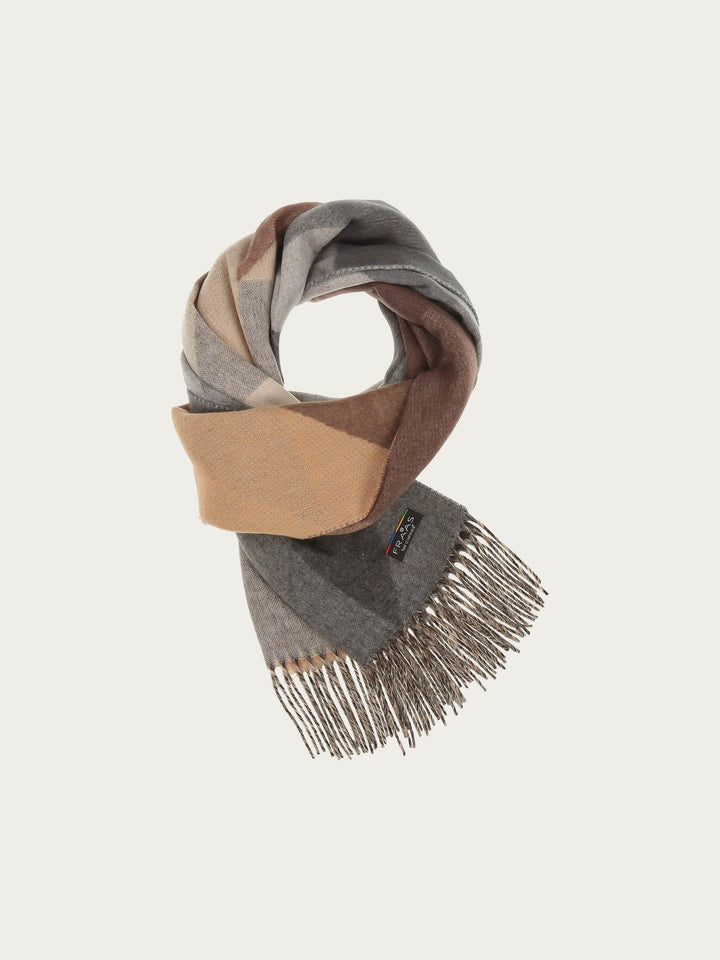 Geometric Colorblock Cashmink Scarf