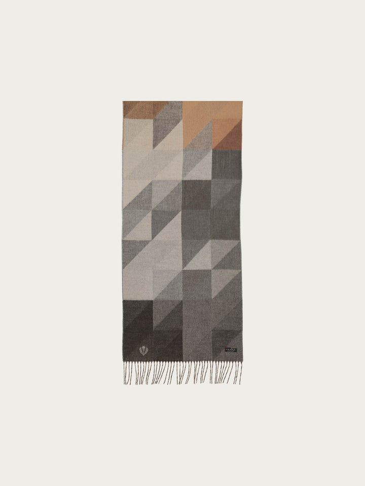 Geometric Colorblock Cashmink Scarf