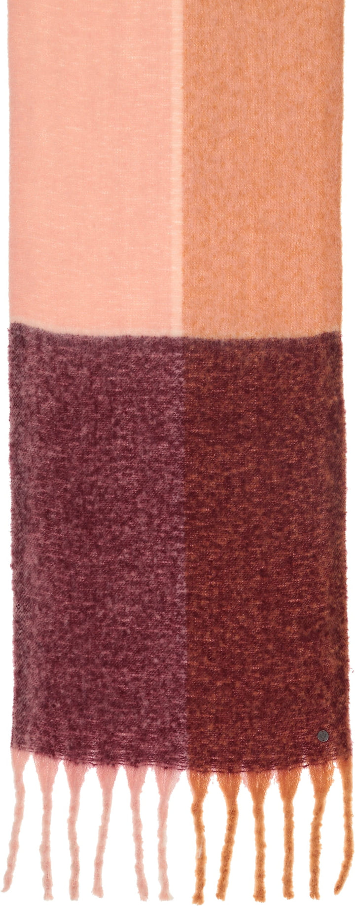 Large colourblock Bouclé Scarf