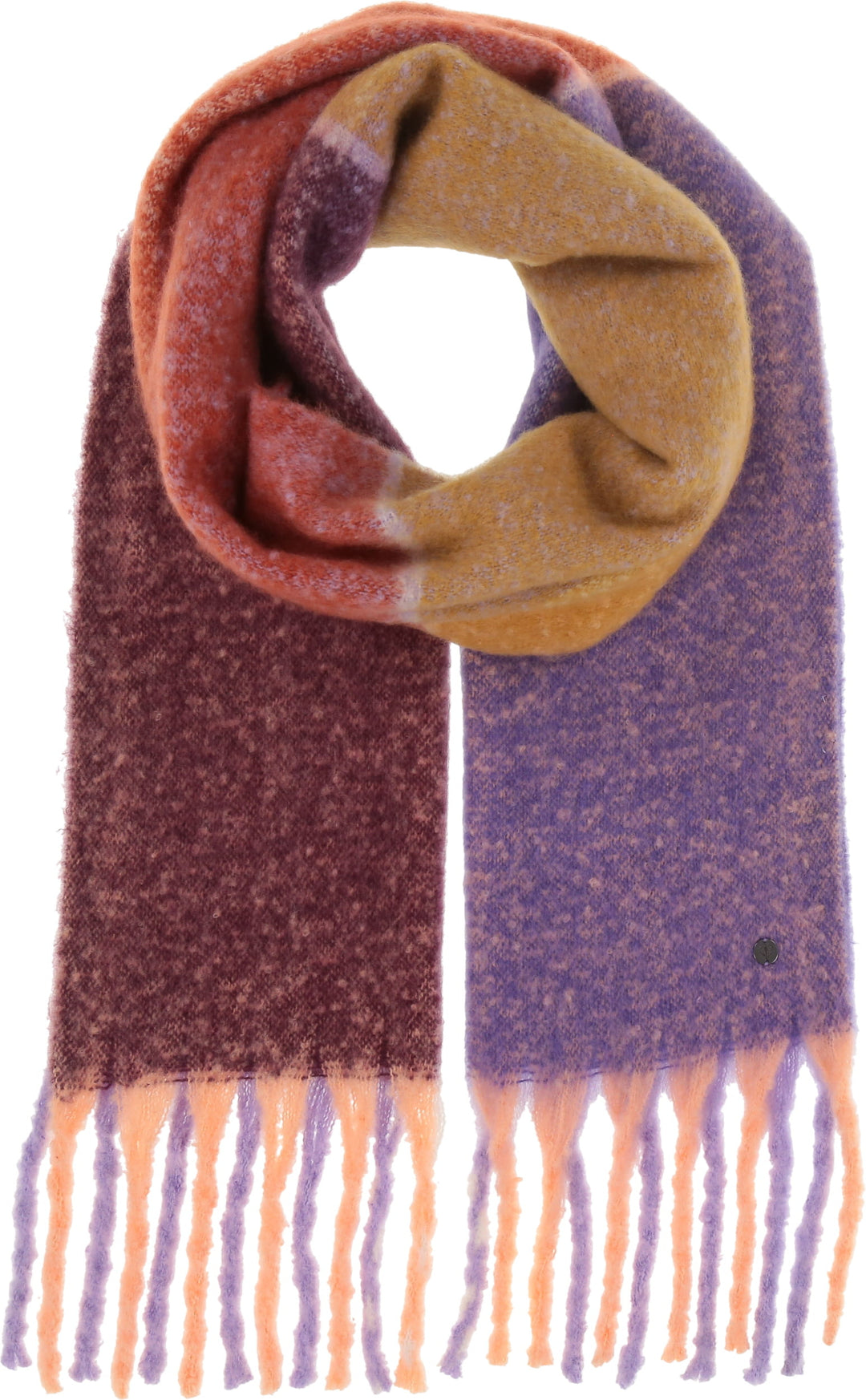 Large colourblock Bouclé Scarf – FRAAS Canada