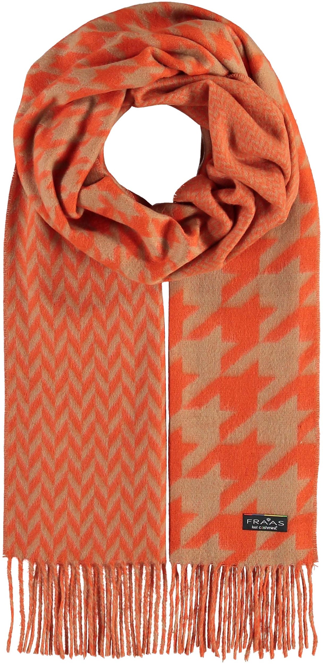 Patchwork Houndstooth Woven Cashmink® Scarf