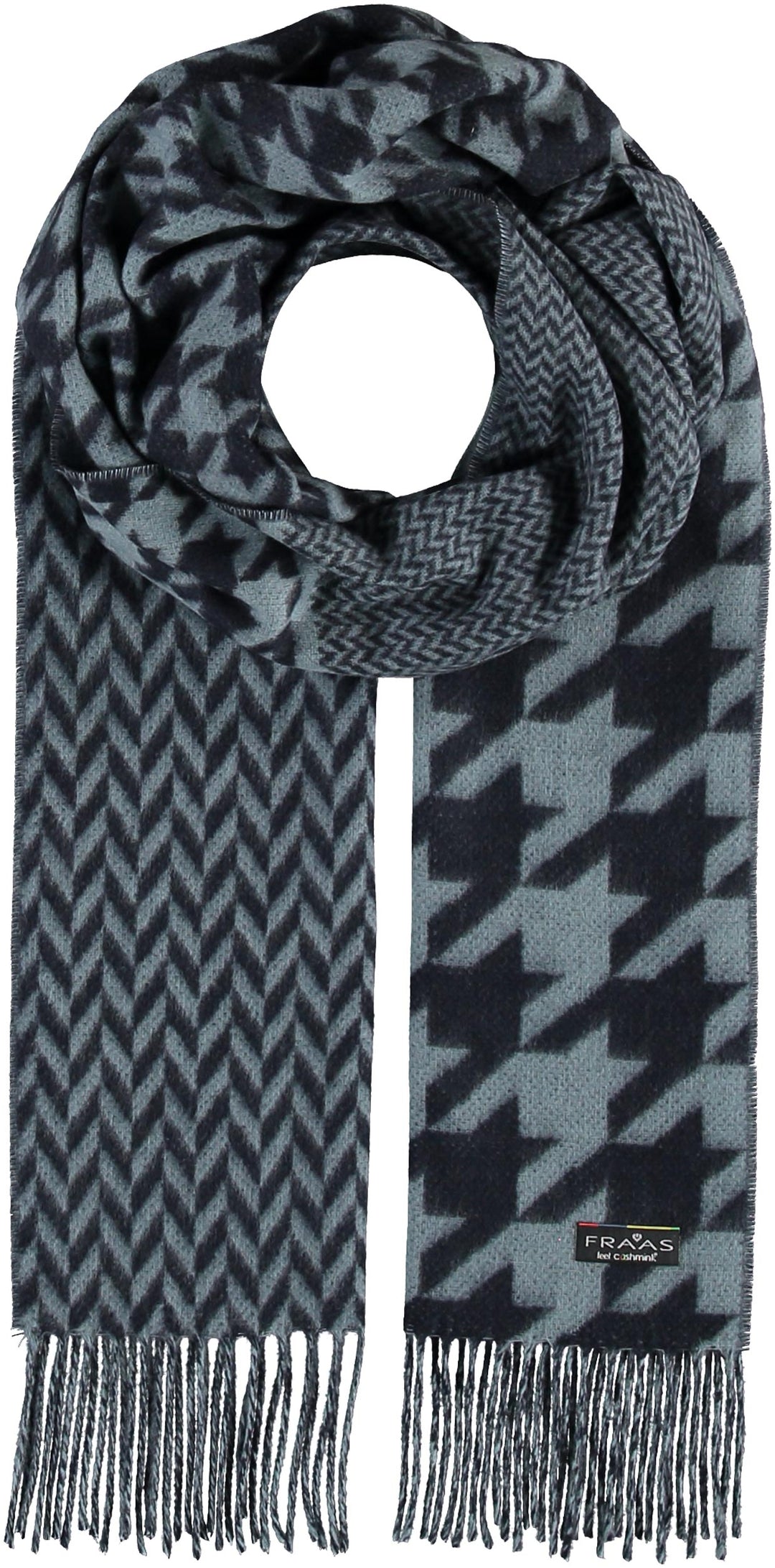 Patchwork Houndstooth Woven Cashmink® Scarf