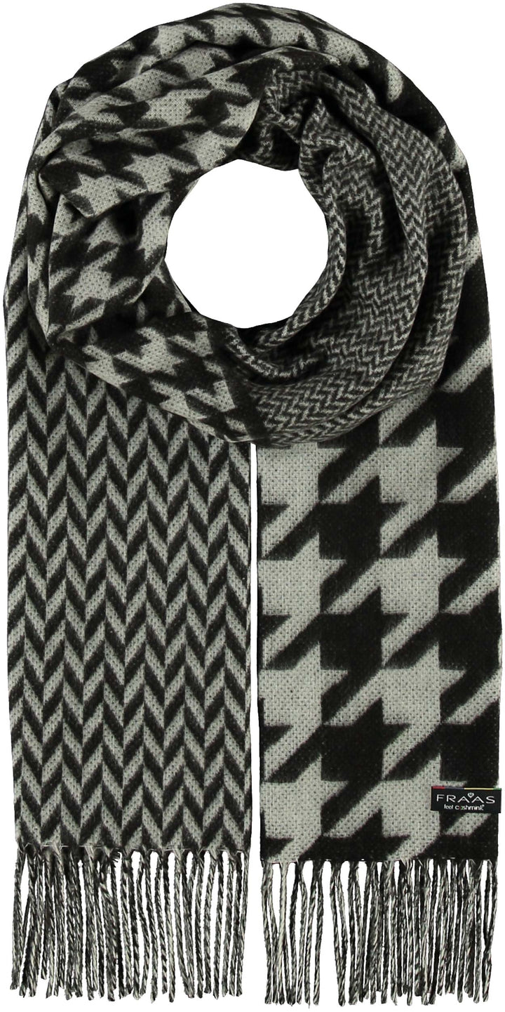 Patchwork Houndstooth Woven Cashmink® Scarf