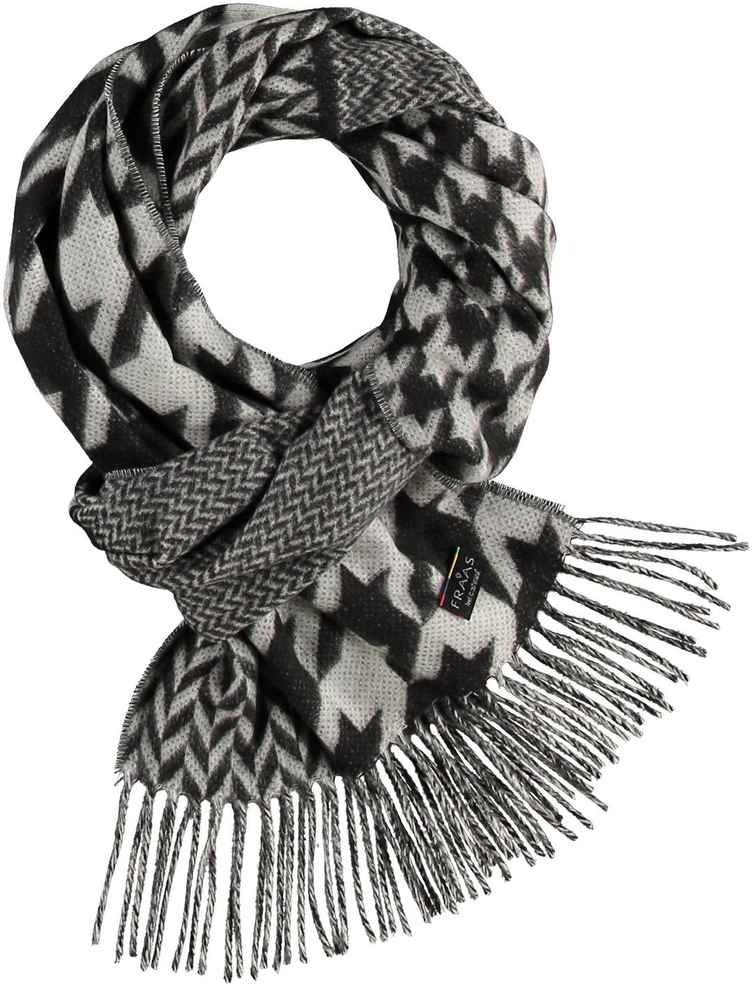 Patchwork Houndstooth Woven Cashmink® Scarf