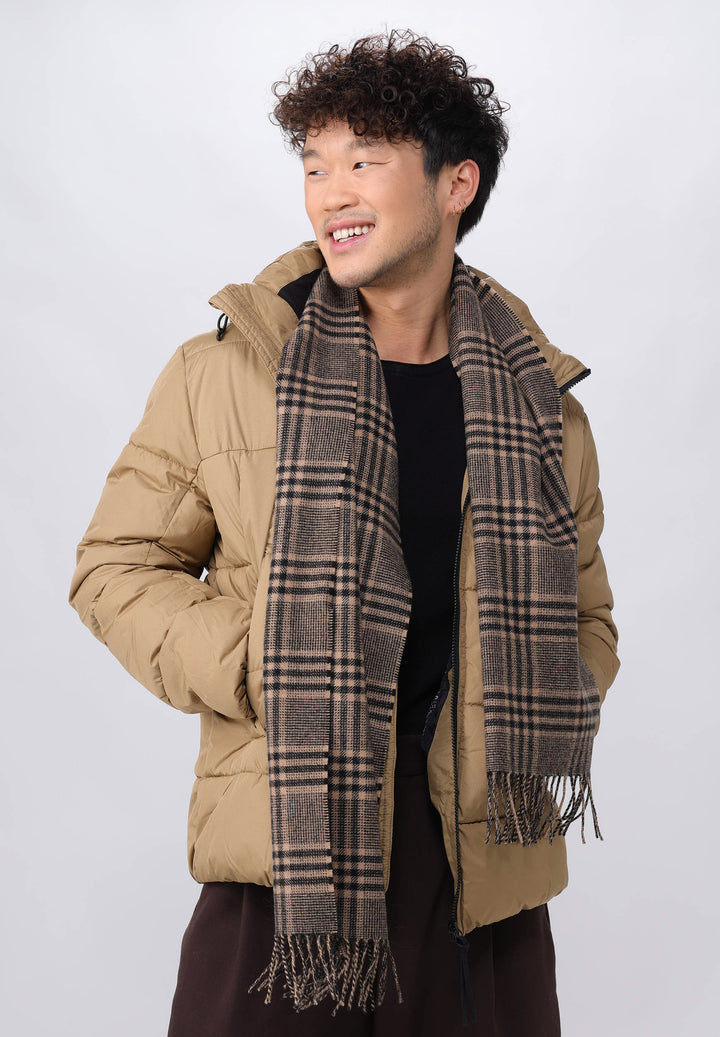 Glencheck Wool Woven Scarf