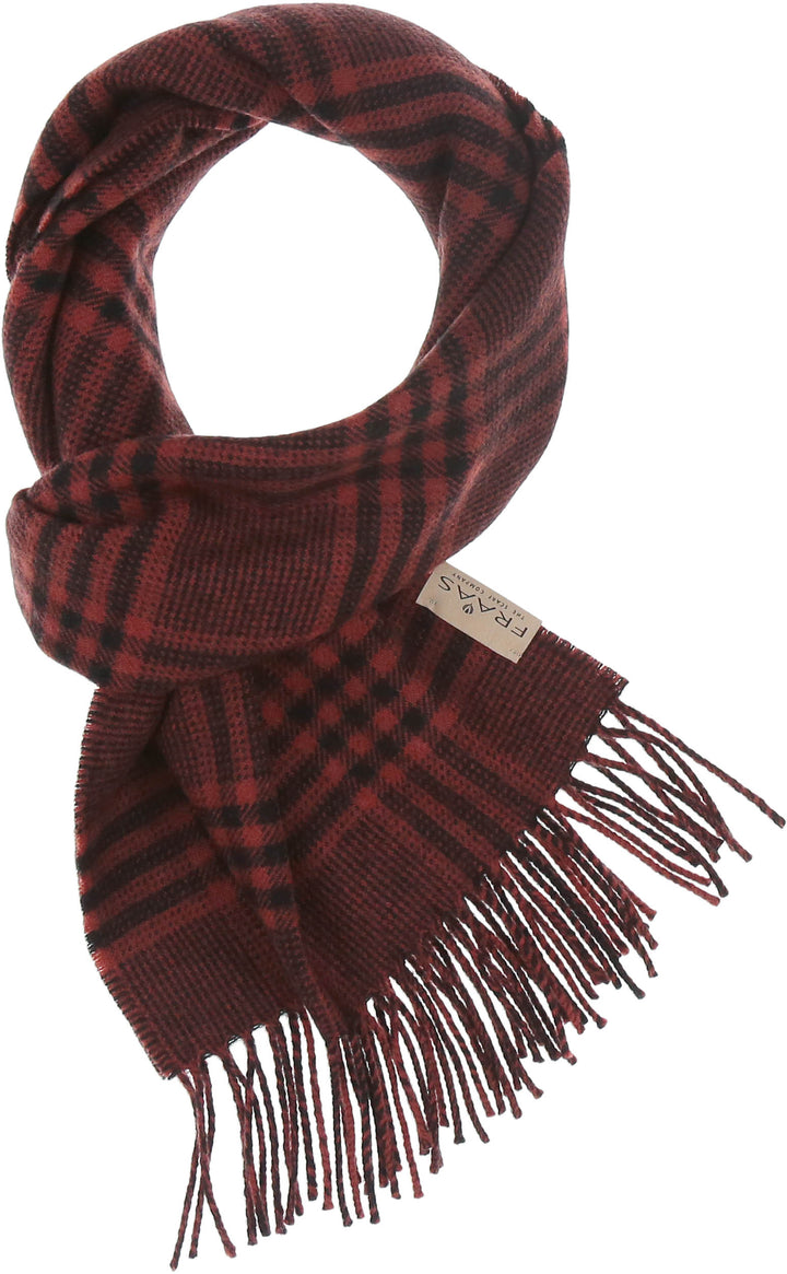 Glencheck Wool Woven Scarf