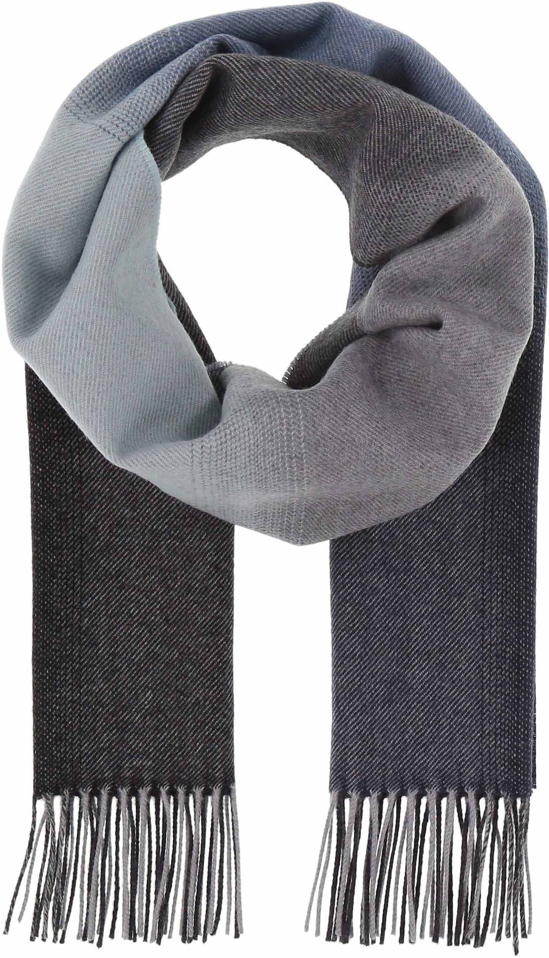 Ombré Block Wool Woven Scarf