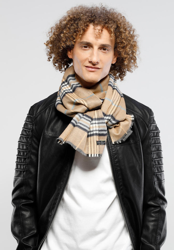 FRAAS Plaid Recycled Woven Scarf