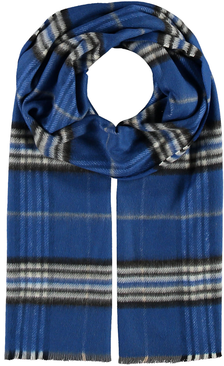 FRAAS Plaid Recycled Woven Scarf