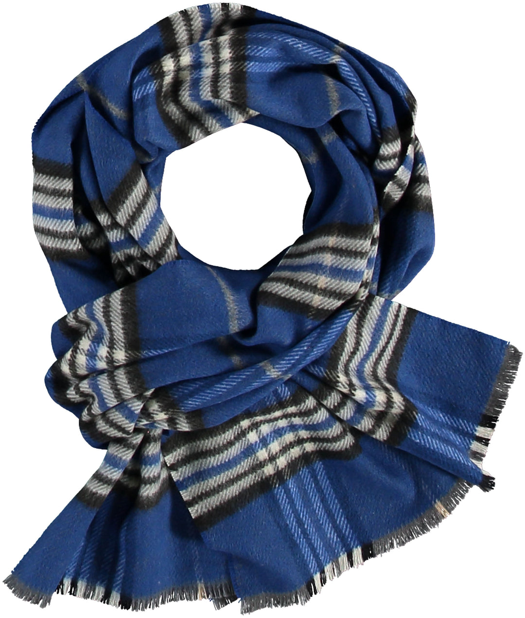 FRAAS Plaid Recycled Woven Scarf