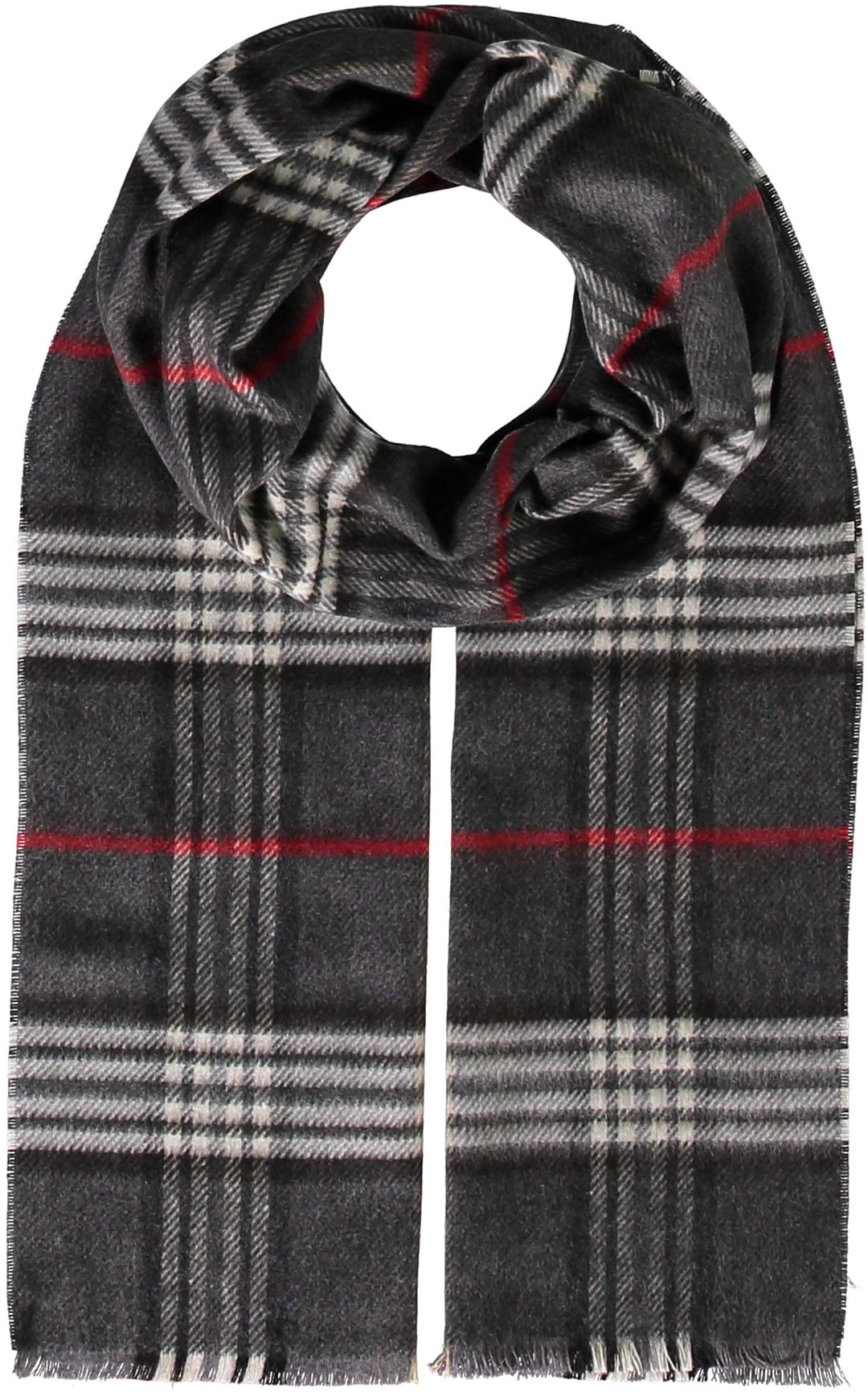 FRAAS Plaid Recycled Woven Scarf