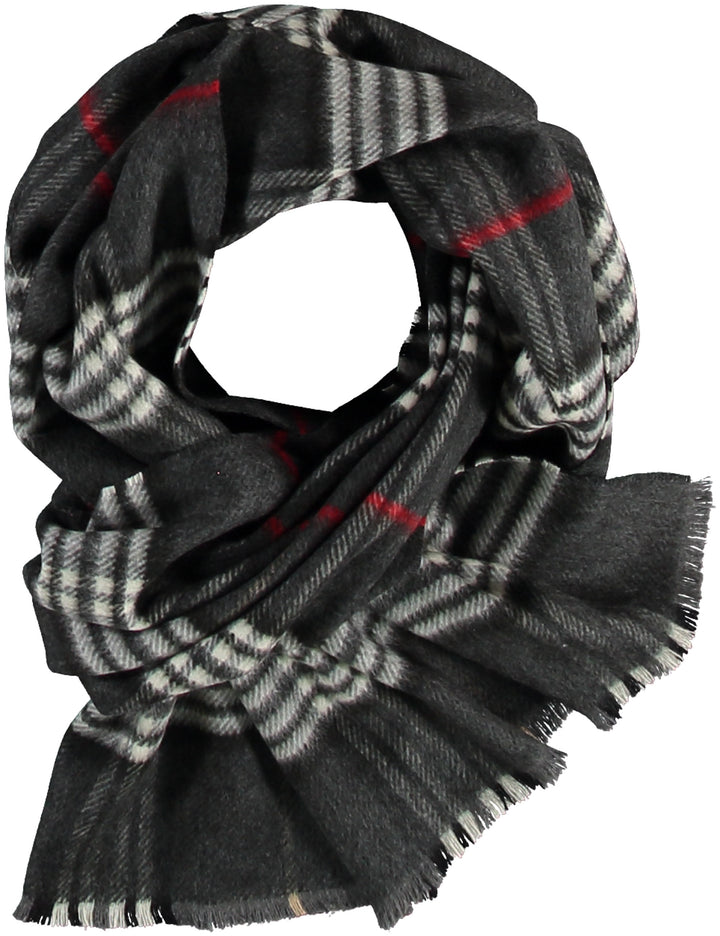 FRAAS Plaid Recycled Woven Scarf