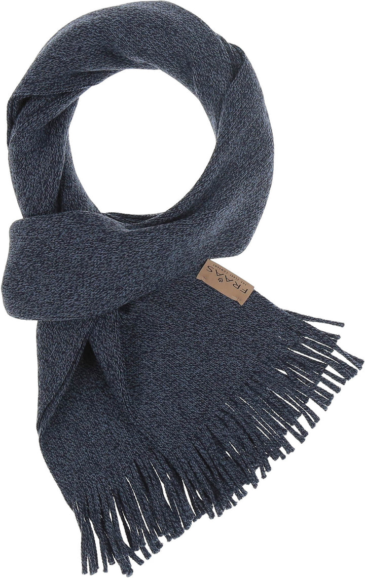 Solid Wool Raschel Knit Scarf