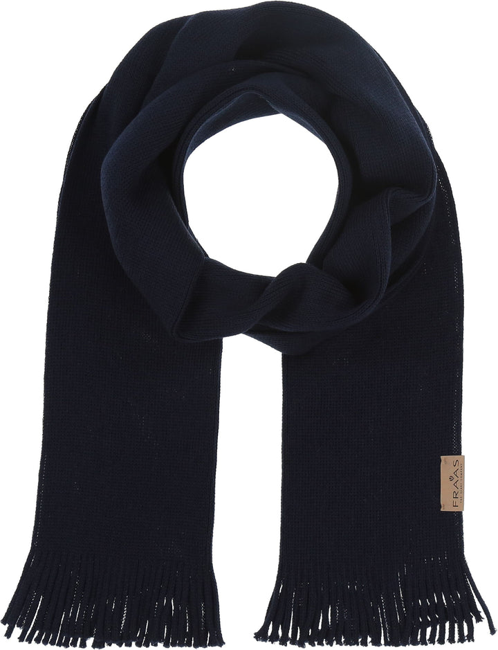 Solid Wool Raschel Knit Scarf