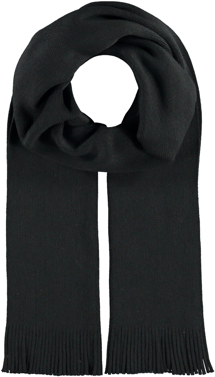 Solid Wool Raschel Knit Scarf