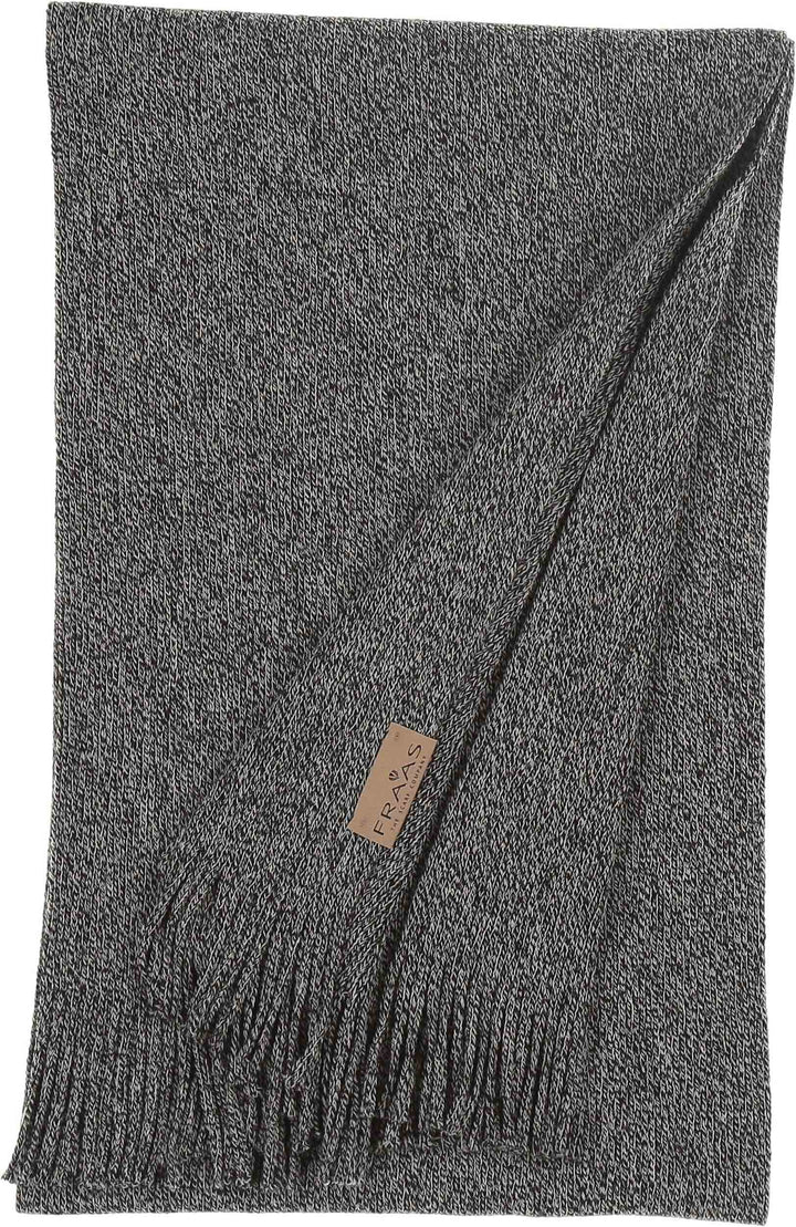 Solid Wool Raschel Knit Scarf