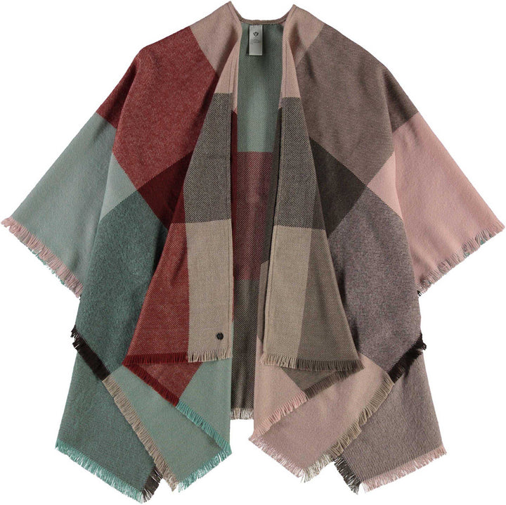 Colourblock Woven Ruana