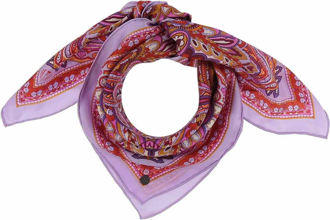 Paisley Oversized Silk Square