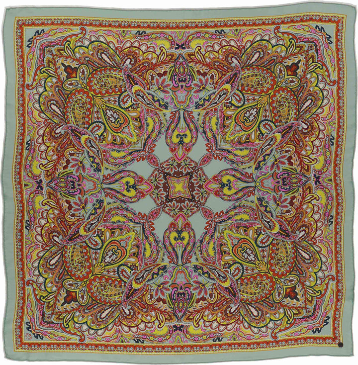 Paisley Oversized Silk Square