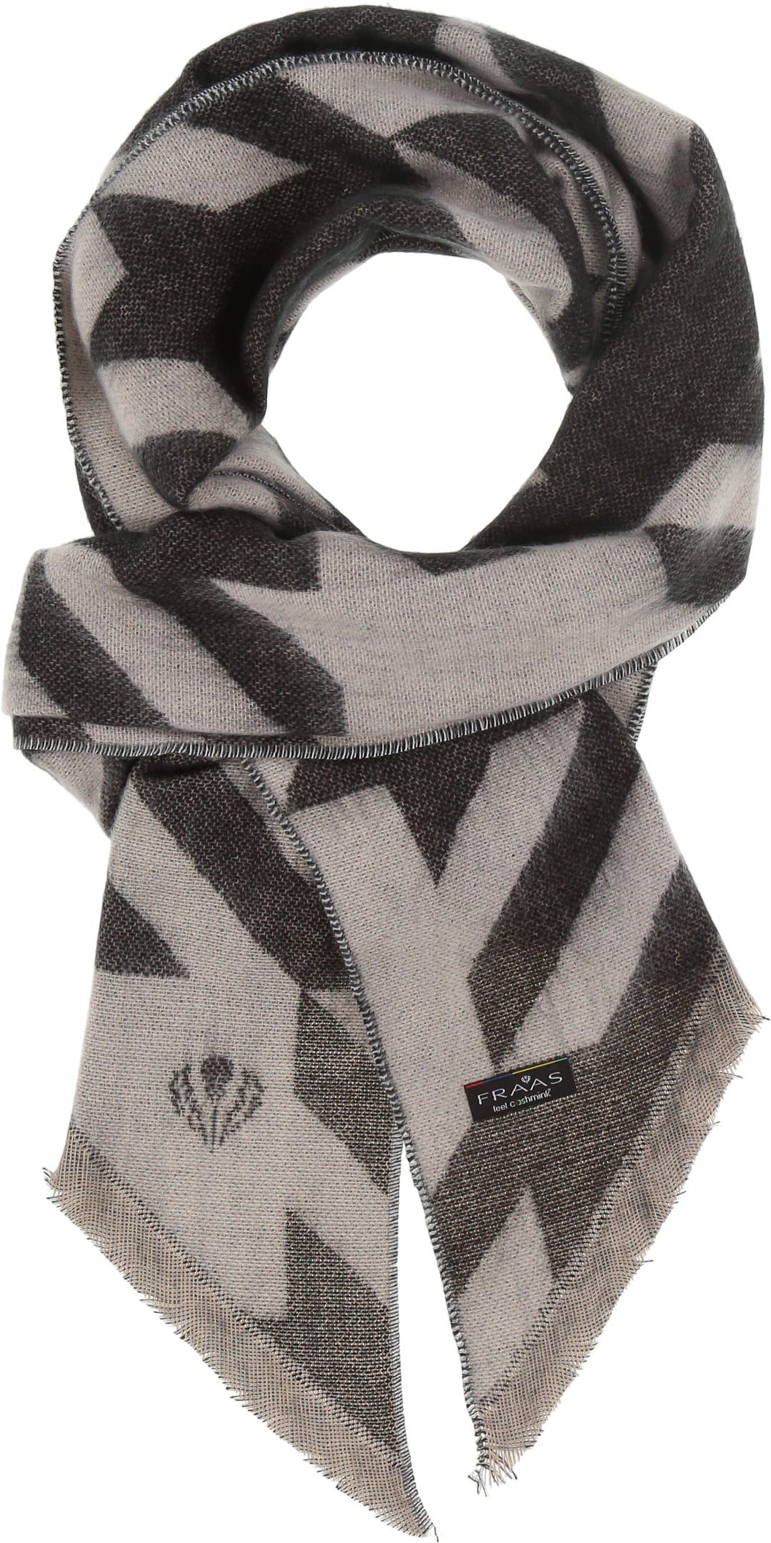 Sustainability Edition Exploded Houndstooth Recycled Bias Scarf