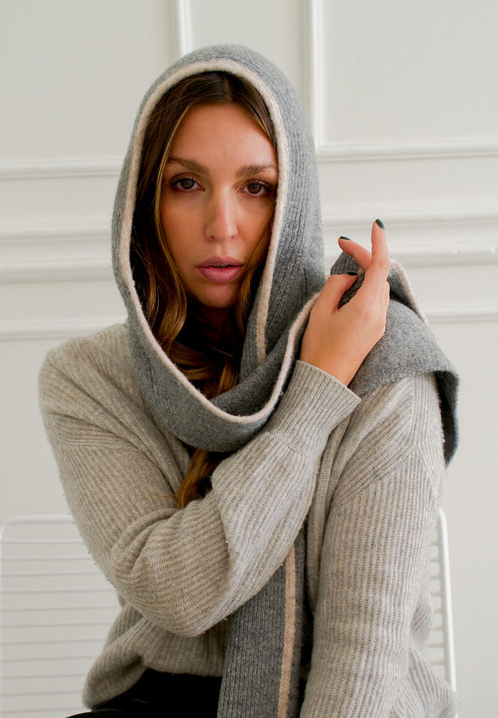 Sustainability Edition Striped Hoody Scarf