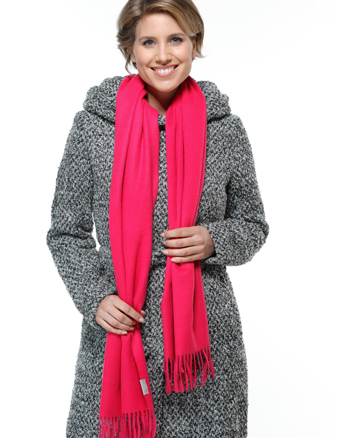 Signature Solid Colour Cashmere Woven Scarf