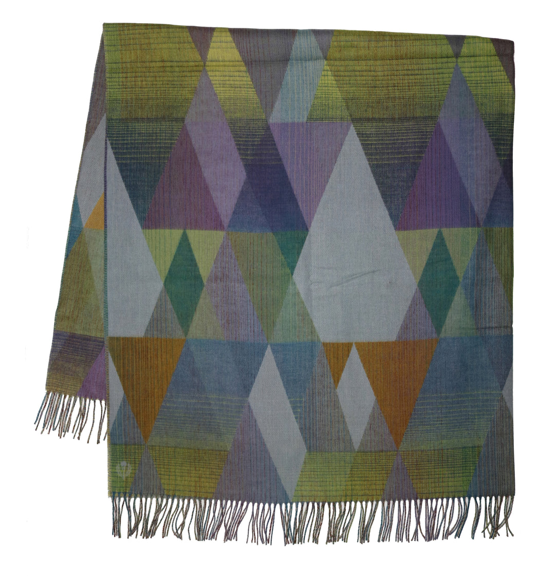 Gradient Triangles Cashmink Woven Throw