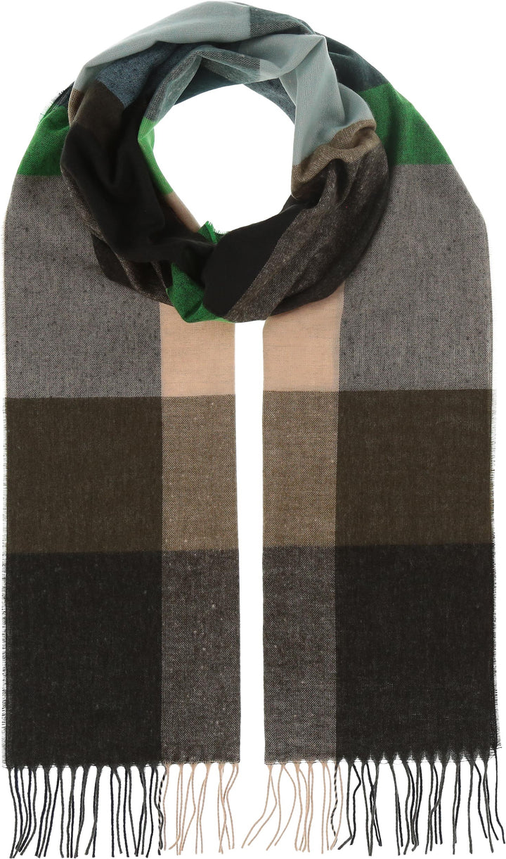 Multi Check Wider Cashmink Scarf