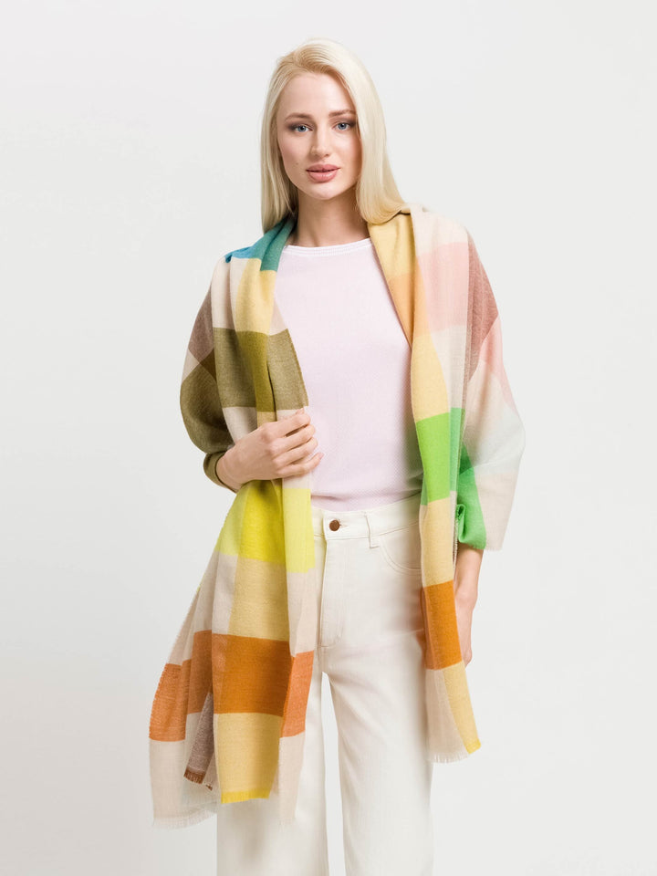 Modern Colourblock Oversize Scarf