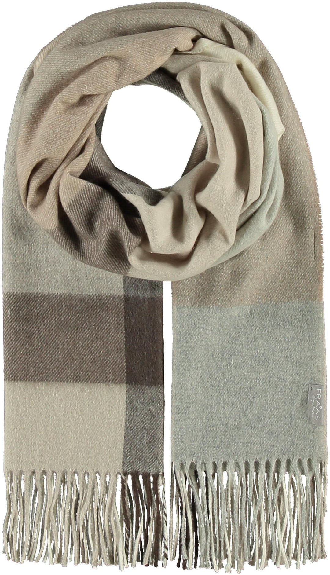 Sustainability Edition Box Check Cashmere Blend Woven Wrap Scarf
