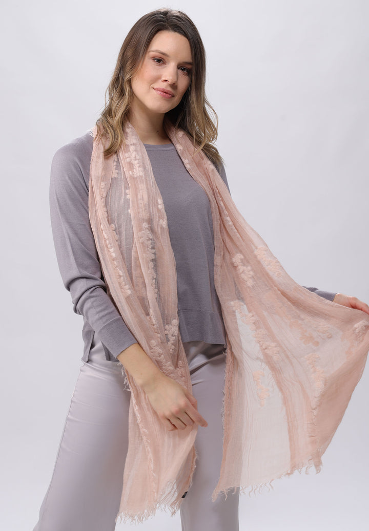 Evening Vines Embroidered Wrap