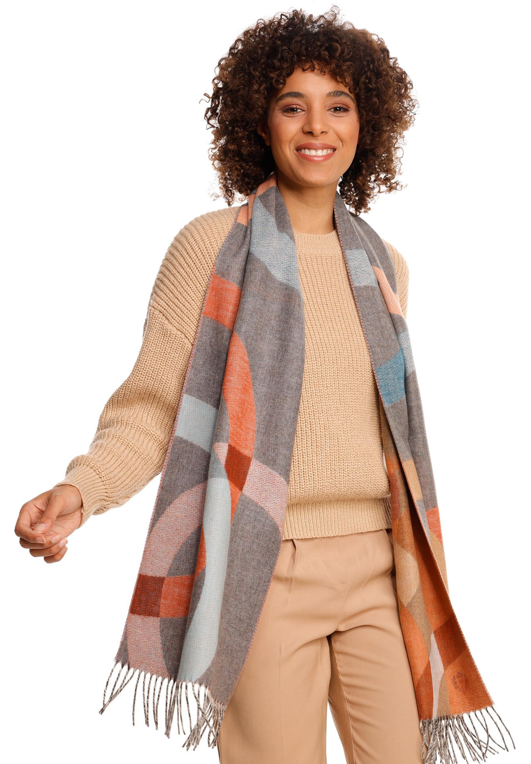 Colourful Circles Oversized Cashmink® Scarf